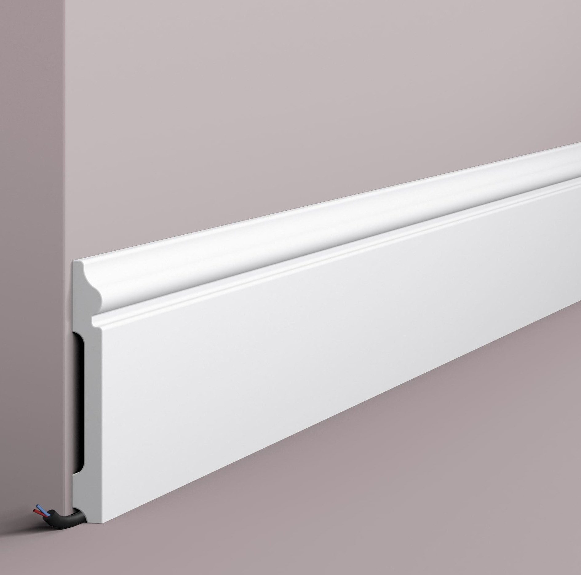 Плинтус под покраску NMC Wallstyl FL2 2000×120×15